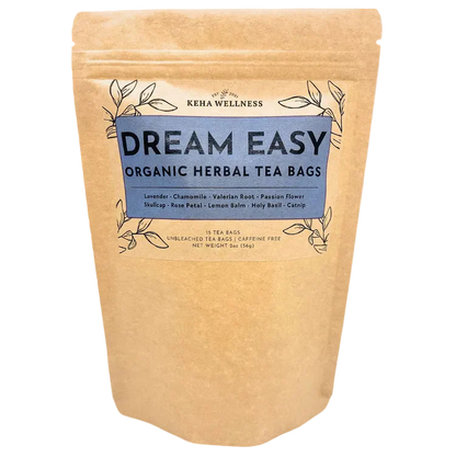 Dream Easy Tea Bags — Evening Herbal Tea | Chamomile, Valerian & Lavender Blend
