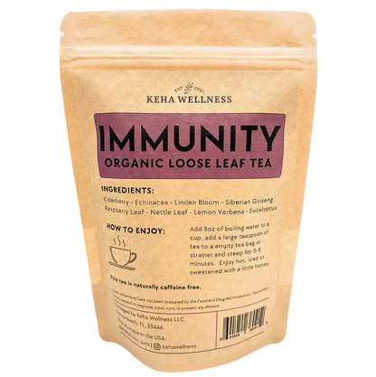 Immunity Loose Leaf Tea — Elderberry & Echinacea | Organic Herbal Blend
